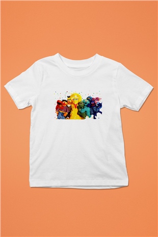 Sesame Street Susam Sokağı Beyaz Unisex  Çocuk Tişört