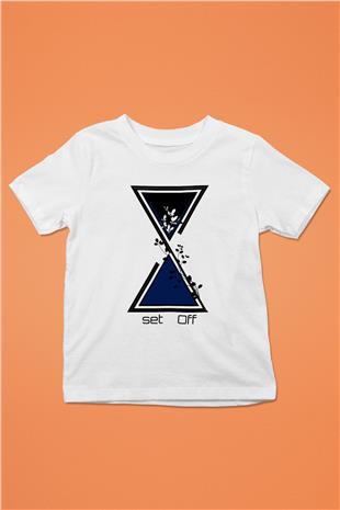 Set it off  Baskılı Beyaz Unisex Beyaz Çocuk Tişört - Tshirt