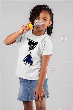 Set it off  Baskılı Beyaz Unisex Beyaz Çocuk Tişört - Tshirt