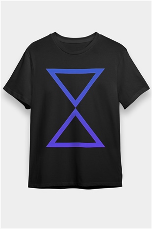 Set it off Baskılı Unisex Siyah Tişört - Tshirt
