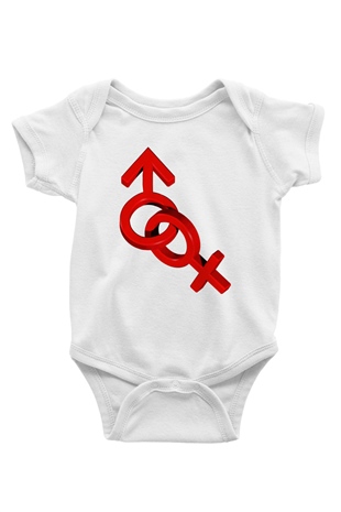 Sevgililer Günü Baskılı Beyaz Unisex Bebek Body - Zıbın