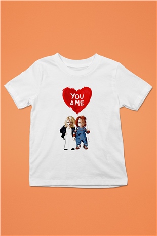 Sevgililer Günü Beyaz Unisex Çocuk Tişört