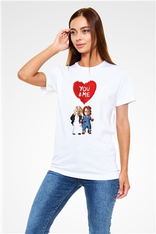Sevgililer Günü Beyaz Unisex Tişört T-Shirt - TişörtFabrikası