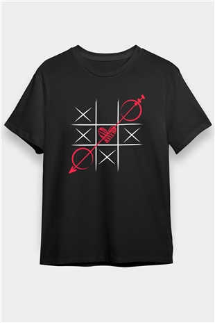 Sevgililer Günü Siyah Unisex Tişört T-Shirt - TişörtFabrikası