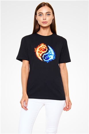 Sevgililer Günü Siyah Unisex Tişört T-Shirt - TişörtFabrikası