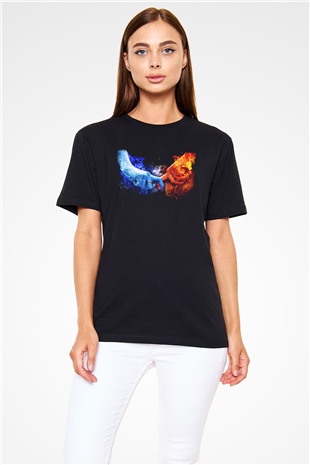 Sevgililer Günü Siyah Unisex Tişört T-Shirt - TişörtFabrikası