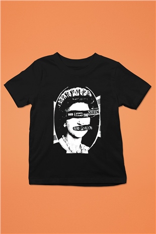 Sex Pistols Baskılı Siyah Unisex Çocuk Tişört