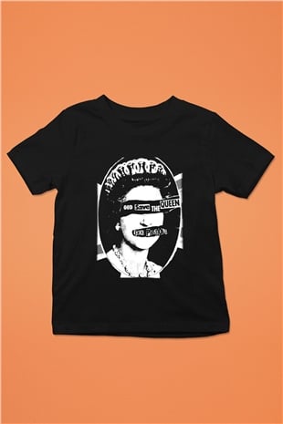 Sex Pistols Baskılı Siyah Unisex Çocuk Tişört