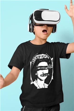 Sex Pistols Baskılı Siyah Unisex Çocuk Tişört