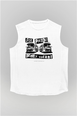 Sex Pistols Beyaz Unisex Kolsuz Tişört
