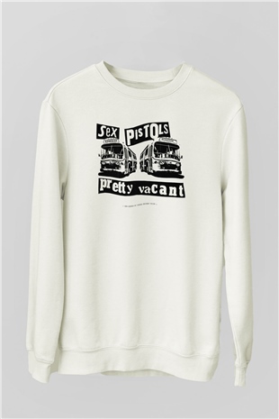 Sex Pistols Beyaz Unisex Sweatshirt