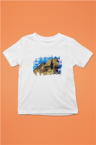 Sfenks Beyaz Unisex Çocuk Tişört