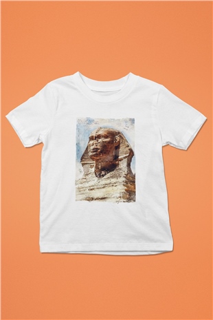 Sfenks Beyaz Unisex Çocuk Tişört