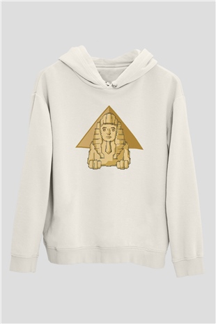 Sfenks Beyaz Unisex Hoodie