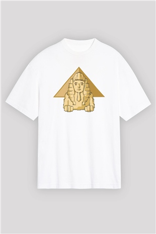 Sfenks Beyaz Oversize Tişört Oversize T-shirt - TişörtFabrikası
