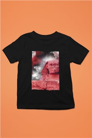 Sfenks Siyah Unisex Çocuk Tişört