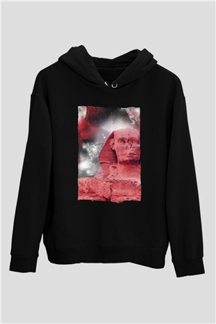 Sfenks Siyah Unisex Hoodie