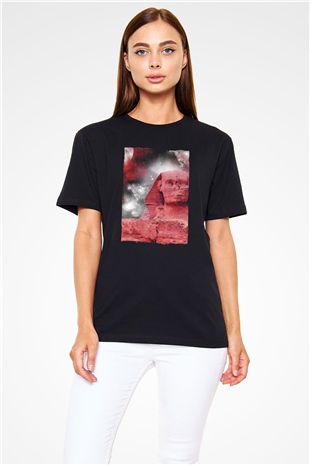 Sfenks Siyah Unisex Tişört T-Shirt - TişörtFabrikası