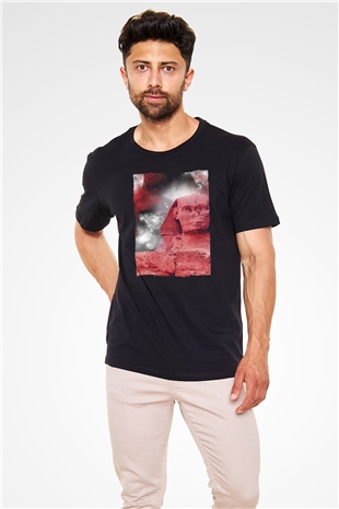 Sfenks Siyah Unisex Tişört T-Shirt - TişörtFabrikası