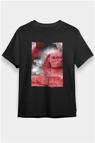 Sfenks Siyah Unisex Tişört T-Shirt - TişörtFabrikası