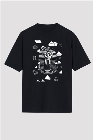Sfenks Siyah Oversize Tişört Oversize T-shirt - TişörtFabrikası