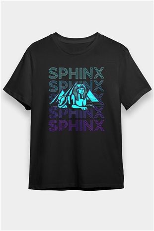 Sfenks Siyah Unisex Tişört T-Shirt - TişörtFabrikası