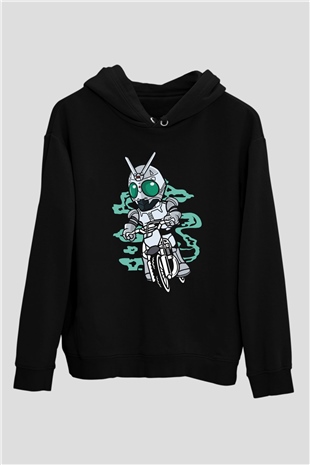 Shadowmoon Motocross Rider Baskılı Siyah Unisex Tshirt