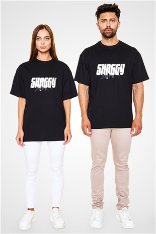 Shaggy Siyah Unisex Oversize Tişört T-Shirt