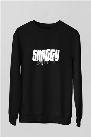 Shaggy Siyah Unisex Sweatshirt