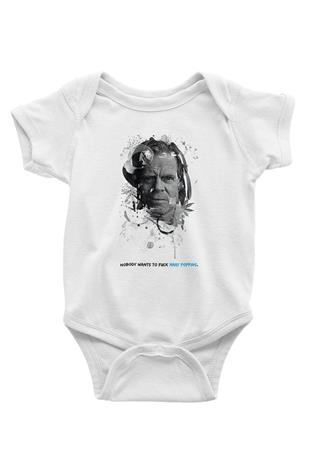 Shameless Baskılı Beyaz Unisex Bebek Body - Zıbın