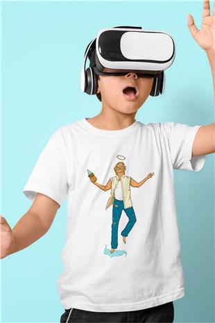 Shameless Baskılı Beyaz Unisex Beyaz Çocuk Tişört - Tshirt