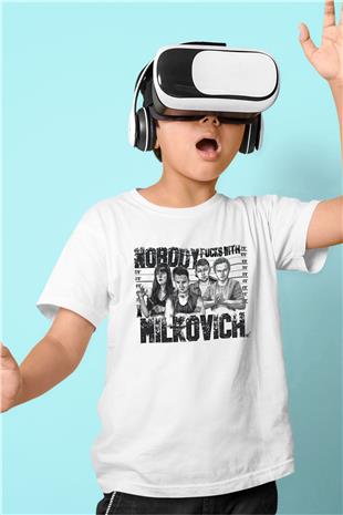 Shameless Baskılı Beyaz Unisex Beyaz Çocuk Tişört - Tshirt
