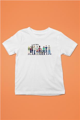 Shameless Baskılı Beyaz Unisex Beyaz Çocuk Tişört - Tshirt