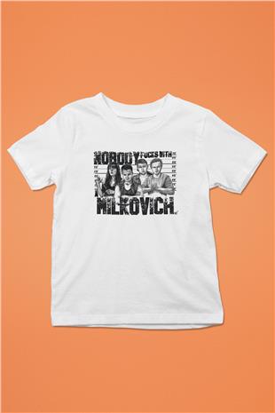 Shameless Baskılı Beyaz Unisex Beyaz Çocuk Tişört - Tshirt