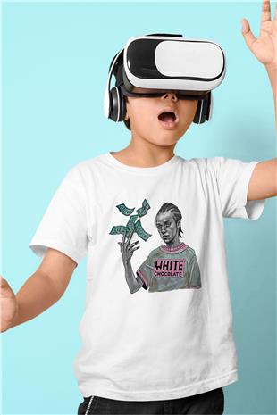 Shameless Baskılı Beyaz Unisex Beyaz Çocuk Tişört - Tshirt