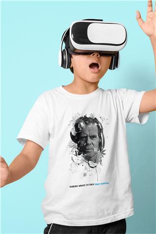 Shameless Baskılı Beyaz Unisex Beyaz Çocuk Tişört - Tshirt