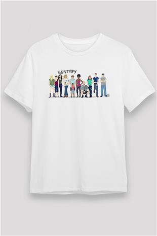 Shameless Unisex Baskılı Beyaz Tişört - Tshirt
