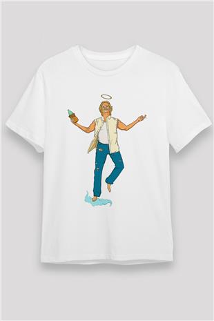 Shameless Unisex Baskılı Beyaz Tişört - Tshirt