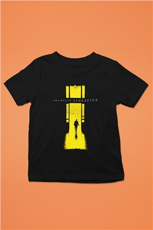 Shamrain Baskılı Unisex Siyah Çocuk Tişört - Tshirt