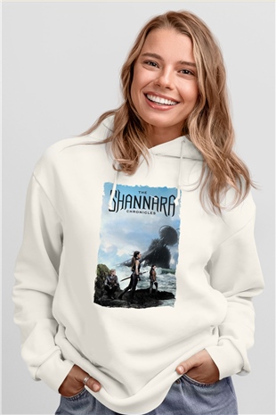 Shannara Chronicles Beyaz Unisex Hoodie