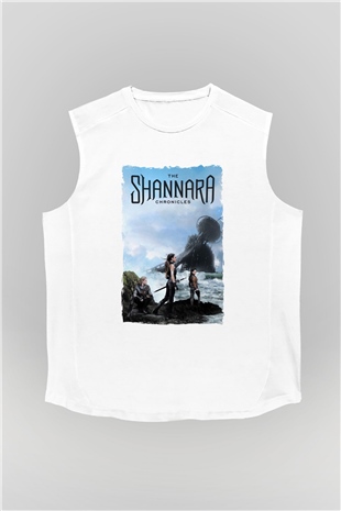 Shannara Chronicles Beyaz Unisex Kolsuz Tişört