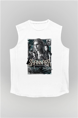 Shannara Chronicles Beyaz Unisex Kolsuz Tişört