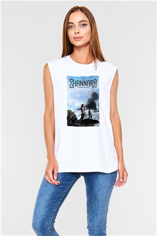 Shannara Chronicles Beyaz Unisex Kolsuz Tişört