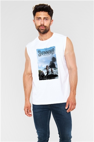 Shannara Chronicles Beyaz Unisex Kolsuz Tişört