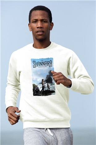 Shannara Chronicles Beyaz Unisex Sweatshirt
