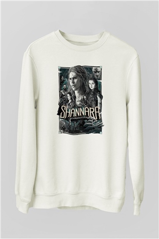 Shannara Chronicles Beyaz Unisex Sweatshirt