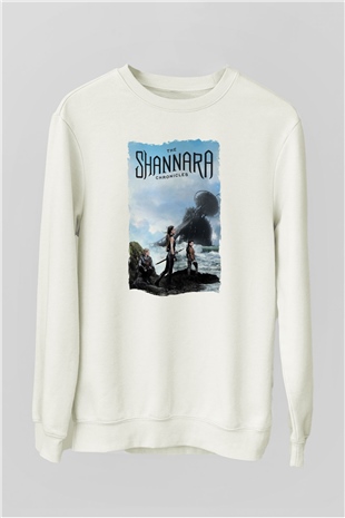 Shannara Chronicles Beyaz Unisex Sweatshirt