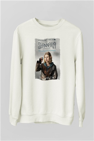 Shannara Chronicles Beyaz Unisex Sweatshirt