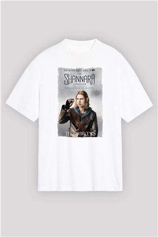 Shannara Chronicles Beyaz Oversize Tişört Oversize T-shirt