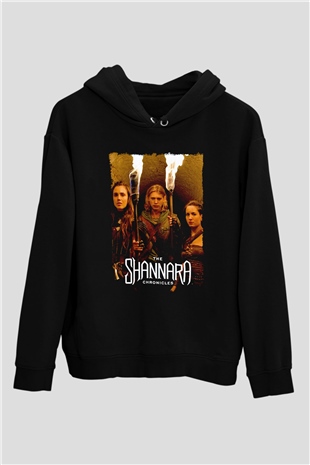 Shannara Chronicles Siyah Unisex Hoodie